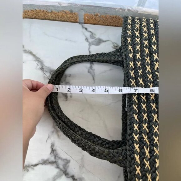 Annabel Ingall Raffia Woven Basket Tote Bag - Picture 8 of 10